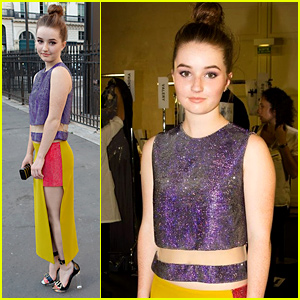Kaitlyn Dever Sits Front Row at Versace Fashion Show in Paris!
