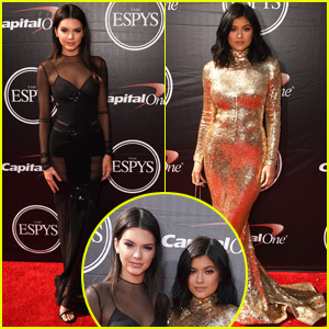 Kendall Jenner Shows Support for Caitlyn at ESPYs 2015 With Sister Kylie!