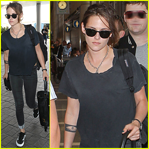 Kristen Stewart Looks Casual For LAX Airport Departure Before July 4th