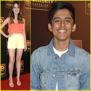 Laura Marano & Karan Brar Step Out For The Celebrity Experience
