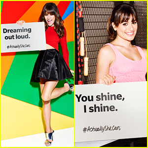 Lea Michele's Empowering #ActuallySheCan Campaign Is Here!
