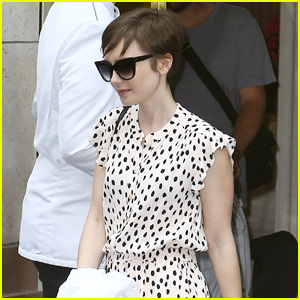 Lily Collins Could Take Your Pic at the Eiffel Tower!