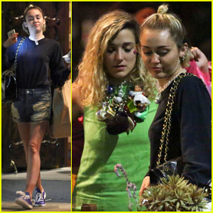 Miley Cyrus Grabs Low-Key Dinner With Gal Pal