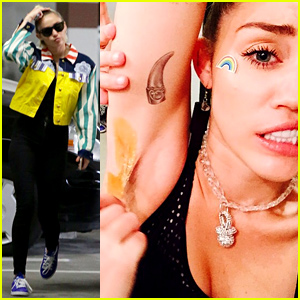 Miley Cyrus Waxed Off Her Armpit Hair!