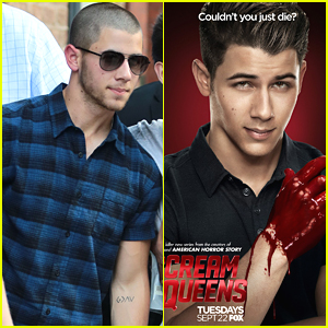 Nick Jonas Dips His Hands In Blood On New 'Scream Queens' Poster - See It Here!