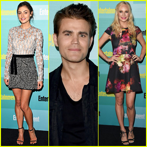 Paul Wesley & Phoebe Tonkin Step Out for EW's Comic-Con 2015 Party