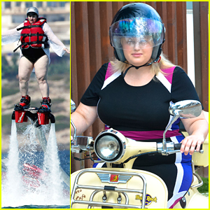 Rebel Wilson Goes Fly-Boarding In Ibiza - See The Pics!