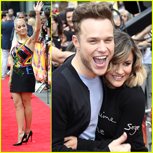 Rita Ora & Olly Murs Hit Wembley Arena For X Factor Auditions in London
