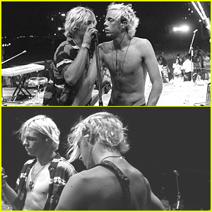 Ross & Riker Lynch Go Shirtless For Fourth Of July Concert in Bahamas