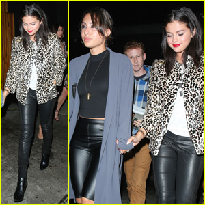 Selena Gomez & Francia Raisa Hold Hands for a Girls' Night Out