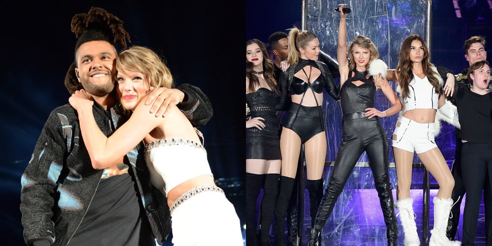 Taylor Swift Brings Four 'Bad Blood' Video Stars On Stage in New Jersey!  (Video) | Gigi Hadid, Hailee Steinfeld, Heidi Klum, Lena Dunham, Lily  Aldridge, Music, Taylor Swift, The Weeknd | Just