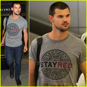 Taylor Lautner Supports The Red Road