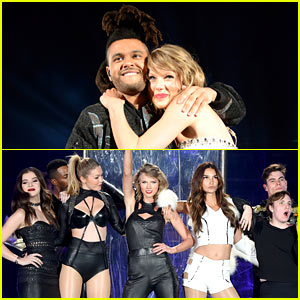 Taylor Swift Brings Four 'Bad Blood' Video Stars On Stage in New Jersey! (Video)