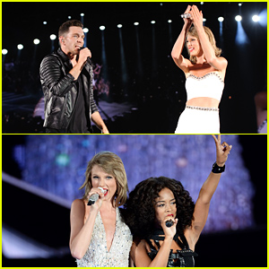Taylor Swift Brings Special Guests Andy Grammer & Serayah to 1989's Chicago Stop!