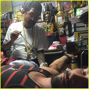 Brant Daugherty Gets Sak Yant Tattoo In Thailand - See It Here!