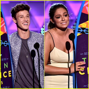 Cameron Dallas & Bethany Mota Win Web Star Awards at Teen Choice 2015!