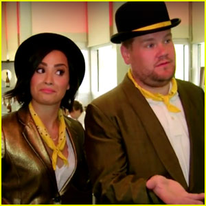 Demi Lovato Shaves a Dentist's Head on 'The Late Late Show With James Corden' - Watch Now!