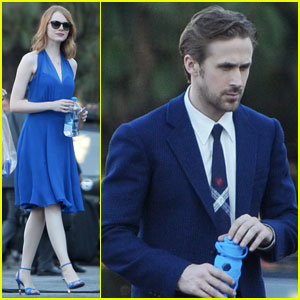 Emma Stone Teams Up With Ryan Gosling Again on 'La La Land' - See the Pics!