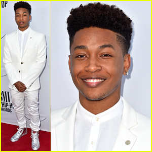 Jacob Latimore Wears Shiny Silver Sneakers To BMI R&B/Hip Hop Awards