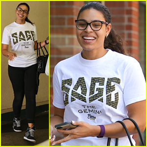 Jordin Sparks Wears Sage The Gemini T-Shirt After Gushing About Him
