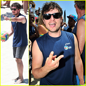 Josh Hutcherson Gets His Game On at Celebrity Charity Volleyball Match!