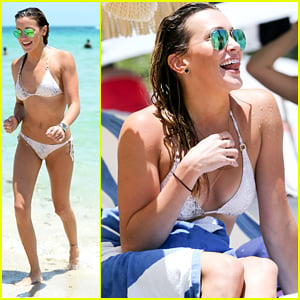 Katie Cassidy Hits The Beach in Miami For Some R&R