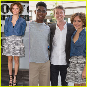 Olivia Cooke & Thomas Mann Promote 'Me and Earl and the Dying Girl' in London