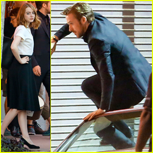 Ryan Gosling Runs After Emma Stone While Filming 'La La Land'
