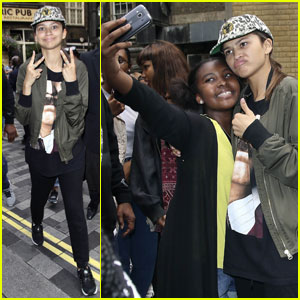 Zendaya is All About Her Fans in London!