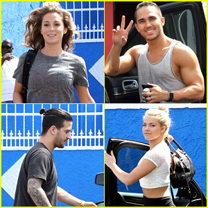 Alexa PenaVega Brings Mark Ballas A Scrunchie For 'Dancing With The Stars' Practice