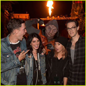 Ashley Tisdale & 5 Seconds of Summer Get Quite the Fright at Halloween Horror Nights!