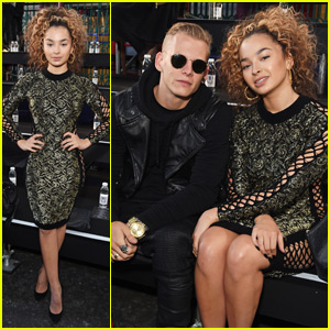 Ella Eyre & Lewis Morgan Check Out the Julien Macdonald London Fashion Show Together