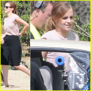 Emma Watson is All About the Tom Hanks Selfies on Set of 'The Circle'