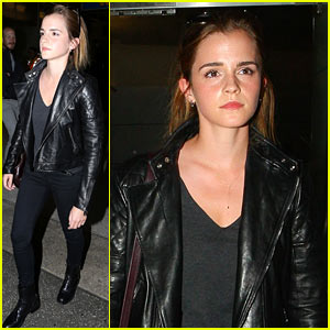 Emma Watson Lands in the U.S. on Labor Day