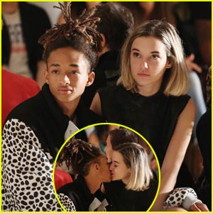 Jaden Smith Smooches Girlfriend Sarah Snyder in the Front Row of a Fashion Show!