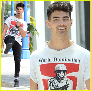 Joe Jonas Whips Out Karate Moves While Walking To Lunch