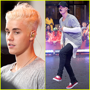 Justin Bieber Performs on 'Today,' Debuts Platinum Hair - Watch Now!