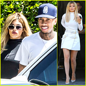 Kylie Jenner Looks White Hot at the Studio!