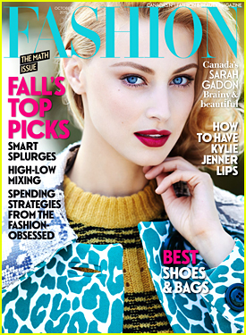 Sarah Gadon's Blue Eyes Take Center Stage On 'Fashion' Mag's October 2015 Cover