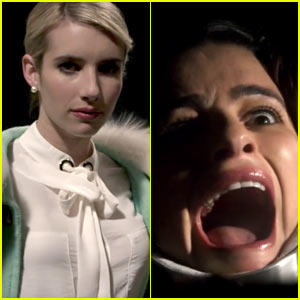 Emma Roberts & Lea Michele Are Terrified in 'Scream Queens' Main Title Sequence!