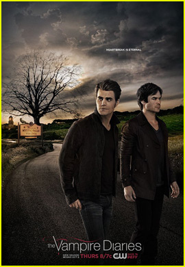Stefan & Damon Leave Mystic Falls in Brand New 'Vampire Diaries' Poster!
