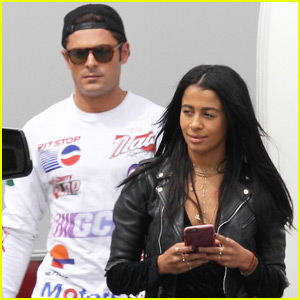 Zac Efron Gets a Visit From Girlfriend Sami Miro on Set of 'Neighbors 2'