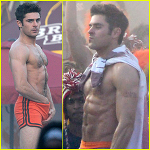 Zac Efron Goes Shirtless & Looks Incredibly Ripped for 'Neighbors 2'