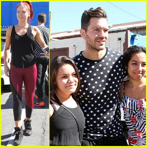 Andy Grammer & Sharna Burgess Meet With Fans Before CHLA Visit