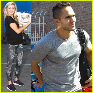 Lindsay Arnold Gets Gift From Fan Ahead of DWTS Practice with Carlos PenaVega
