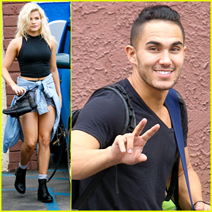 Carlos PenaVega Wishes Witney Carson 'Happy Birthday' At DWTS Practice