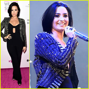 Demi Lovato Raises Breast Cancer Awareness At We Can Survive Concert 2015