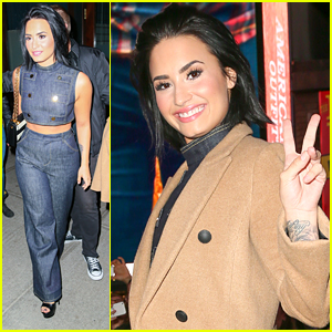 Demi Lovato Surprises Fans In Times Square For 'Confident' Release