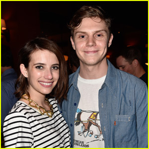 Evan Peters on Emma Roberts Relationship: 'I Just Love Her'