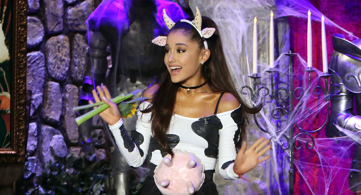 Ariana Grande's Halloween Costume: Sexy Cow! - Just Jared Jr.